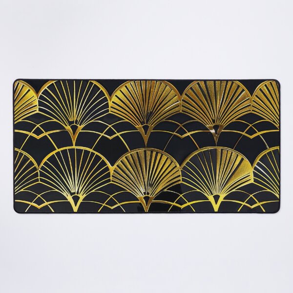 Item preview, Golden Art Deco Fan Pattern - Vintage Geometric Glamour designed and sold by DEC02.