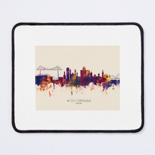Item preview, Middlesbrough England Skyline  designed and sold by BoyOhBoyGift.