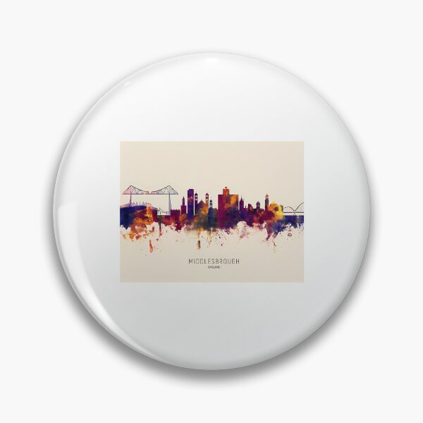 Item preview, Middlesbrough England Skyline  designed and sold by BoyOhBoyGift.