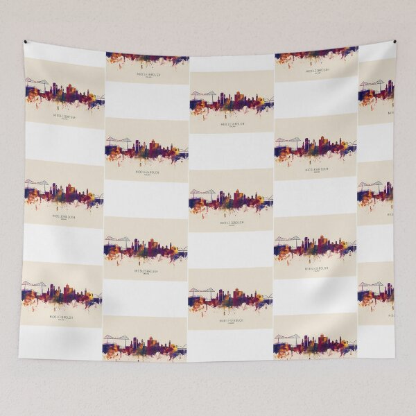 Item preview, Middlesbrough England Skyline  designed and sold by BoyOhBoyGift.