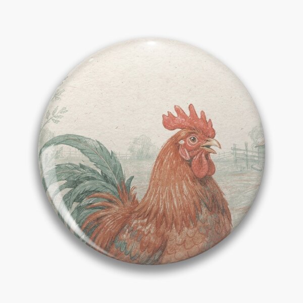 Item preview, Rooster Whimsical Farm Fauna Art Print designed and sold by Carnival Posters.