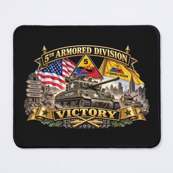 Item preview, 5th Armored Division - Victory - WWII - 3D - Enhanced designed and sold by Military Insignia Products.