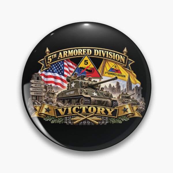 Item preview, 5th Armored Division - Victory - WWII - 3D - Enhanced designed and sold by Military Insignia Products.