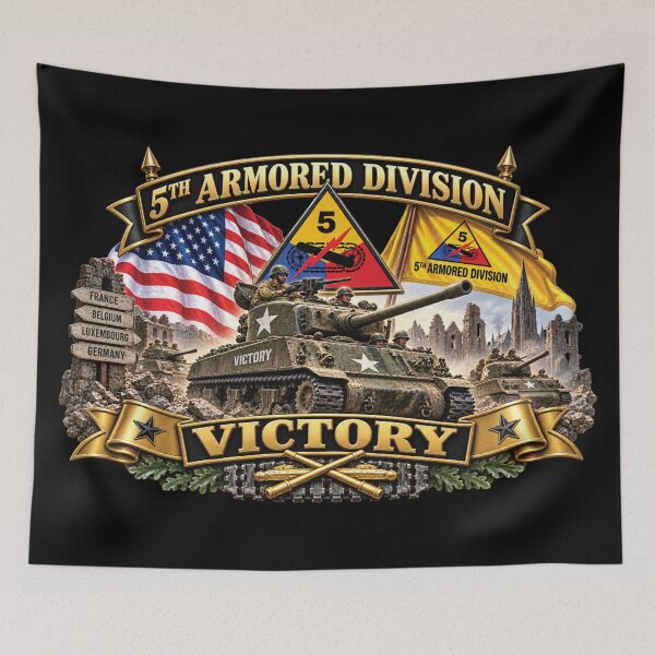 Item preview, 5th Armored Division - Victory - WWII - 3D - Enhanced designed and sold by Military Insignia Products.