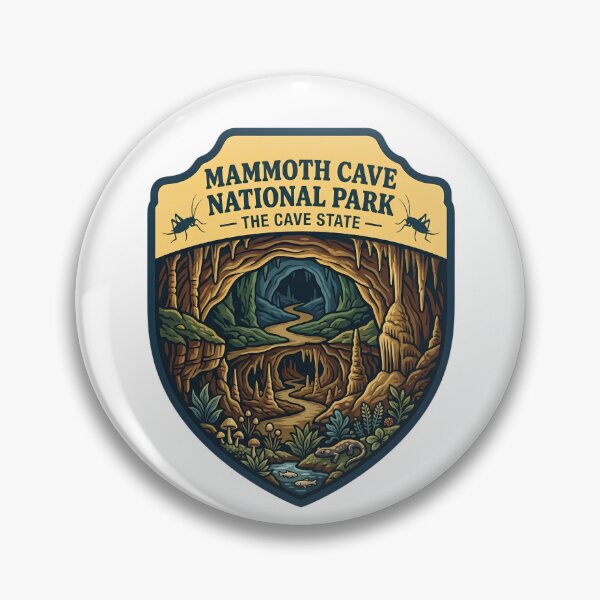 Item preview, Mammoth Cave National Park Kentucky Cave State Vintage Patch designed and sold by LittleArij.
