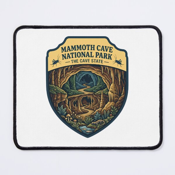 Item preview, Mammoth Cave National Park Kentucky Cave State Vintage Patch designed and sold by LittleArij.
