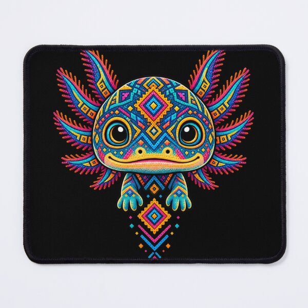 Item preview, Aztec Axolotl Mexico Aztec Tribal Ancient Civilization Folk Art designed and sold by Bright08.