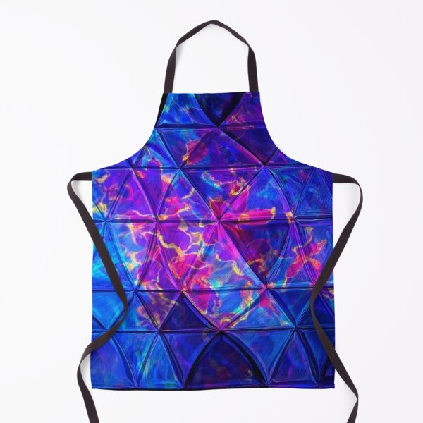 Item preview, Neon blue, yellow and pink swirls in triangles designed and sold by KingsArtworx 2.