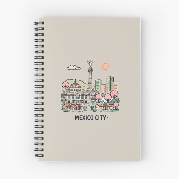 Item preview, MEXICO CITY · Angel of Independence & Palacio de Bellas Artes - Mexico City designed and sold by PaintMeWorld.