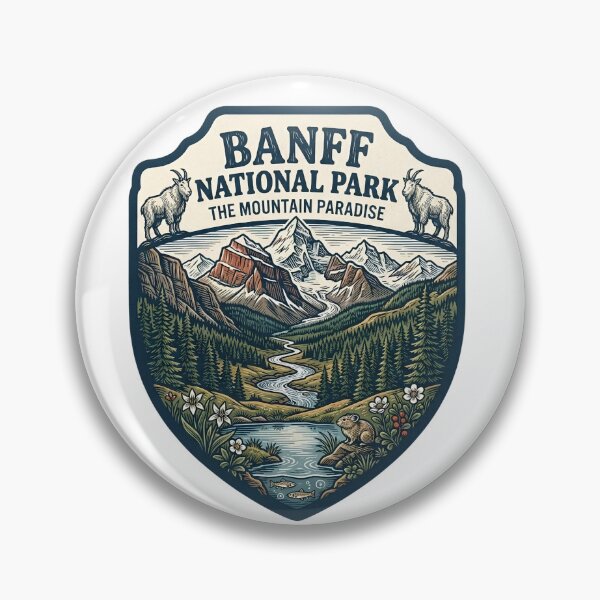 Item preview, Banff National Park Canadian Rockies Mountain Paradise Vintage designed and sold by LittleArij.