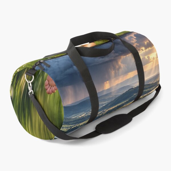 Item preview, Freedom Flight – Woman Flying Over a Dreamy Sunset Lake View designed and sold by IRON SIREN.