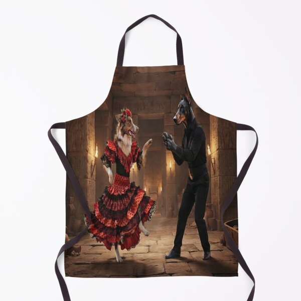 Item preview, Dogs Dancing Flamenco in an Ancient Egyptian Temple designed and sold by AfresStudio.