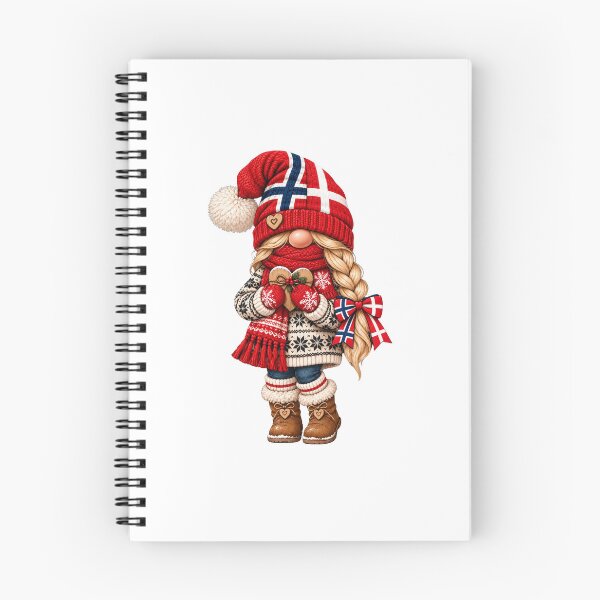 Item preview, Norweigian / Danish Gnome Girl with mittens and heart  designed and sold by hjepsen.
