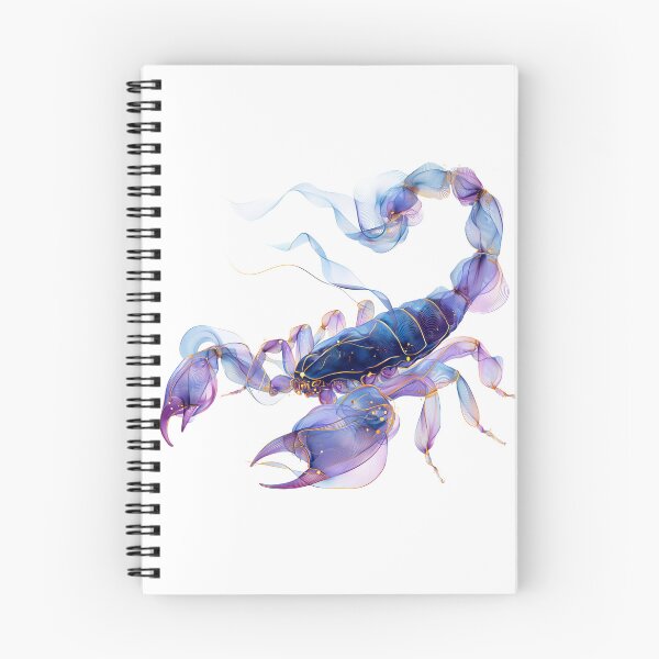 Item preview, Celestial Scorpio Zodiac Scorpion – Blue, Violet & Gold Astrology Art designed and sold by NinthLantern.