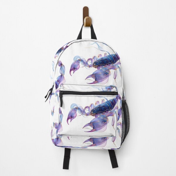 Item preview, Celestial Scorpio Zodiac Scorpion – Blue, Violet & Gold Astrology Art designed and sold by NinthLantern.