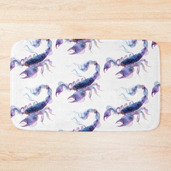 Item preview, Celestial Scorpio Zodiac Scorpion – Blue, Violet & Gold Astrology Art designed and sold by NinthLantern.