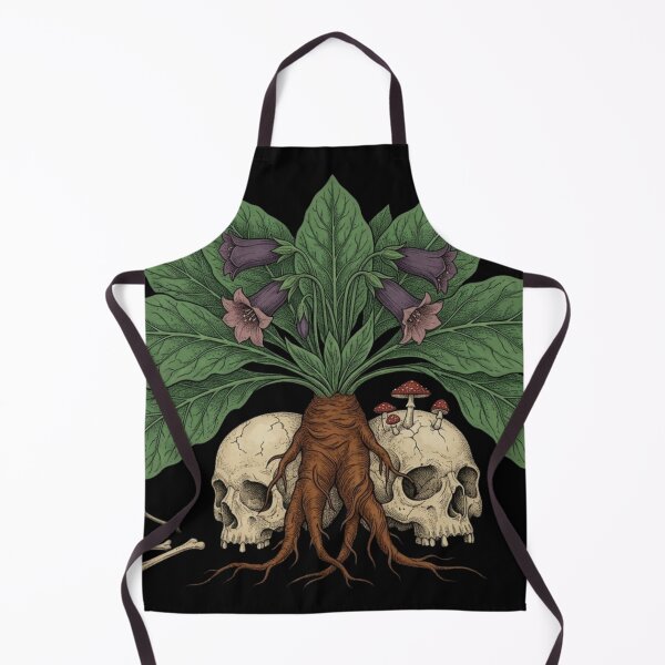 Item preview, Mandrake Dark Botanical Gothic Poison Root Art designed and sold by The Wicked Herbarium.