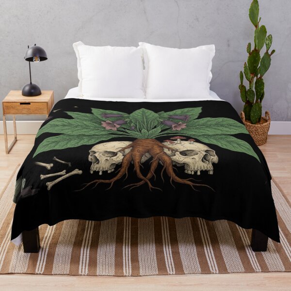 Artikelvorschau, Alraune, dunkle botanische Gothic-Giftwurzelkunst entworfen und verkauft von The Wicked Herbarium.
