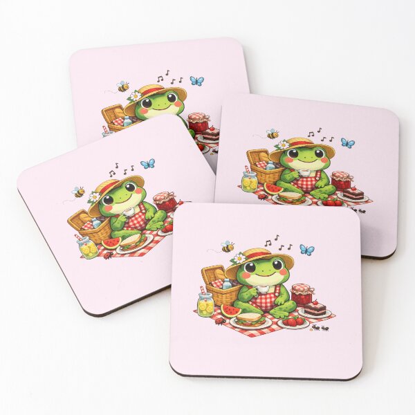 Item preview, Kawaii Picnic Frog designed and sold by Sommium .