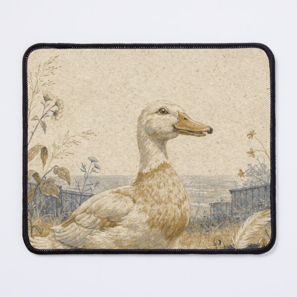 Item preview, Duck Whimsical Farm Fauna Art Print designed and sold by Carnival Posters.