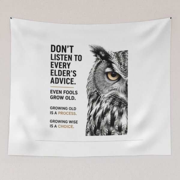 Item preview, Growing Wise Is A Choice Wisdom Quote Sticker designed and sold by Scro-Ciob-Shop.