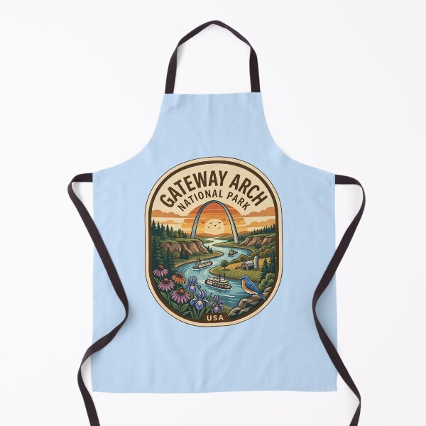 Item preview, Gateway Arch National Park St Louis Missouri Vintage Travel Badge designed and sold by LittleArij.