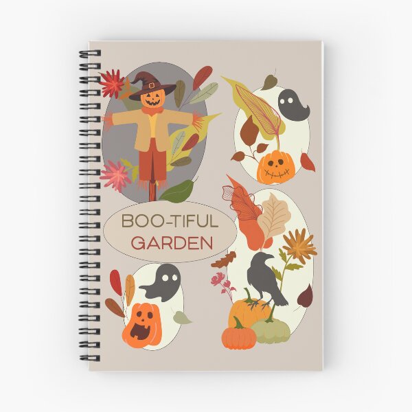 Item preview, Boo-tiful Garden Scarecrow Halloween Pumpkin Autumn Vibes designed and sold by Vibria Pattern Studio.