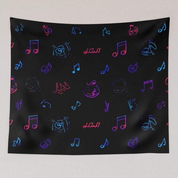 Item preview, Neon Musical Notes Pattern – Colorful Music Lover Design designed and sold by IMuDesigner.