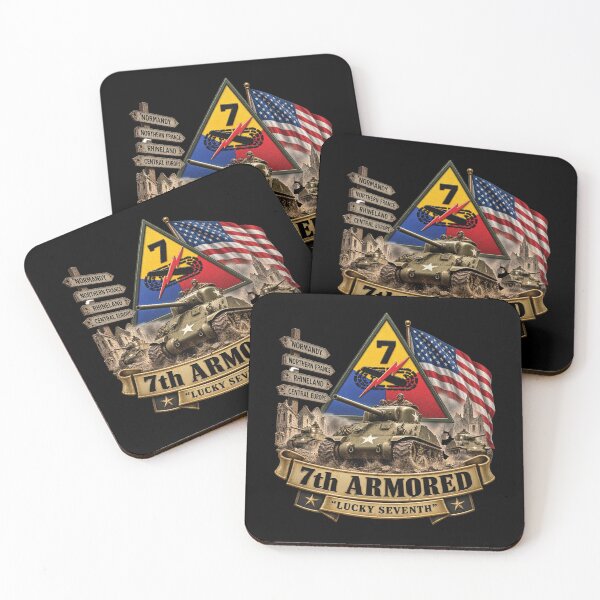 Item preview, 7th Armored Division - Lucky Seventh - WWII - 3D - Enhanced designed and sold by Military Insignia Products.