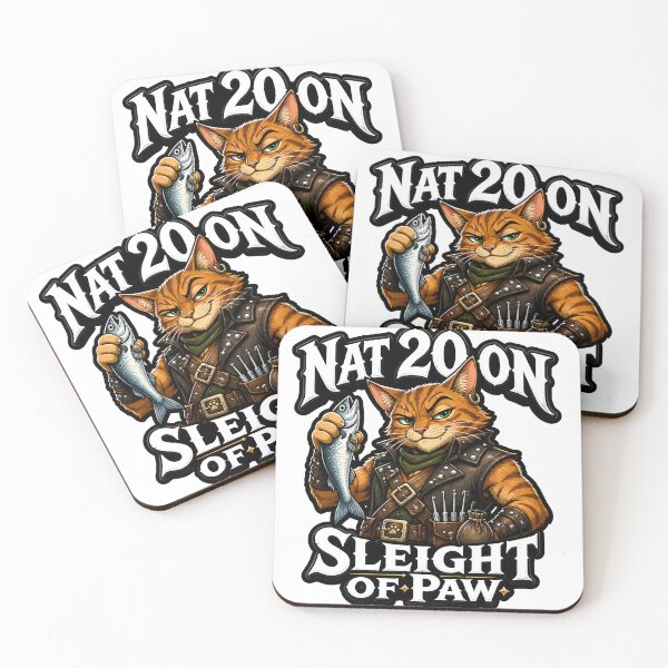Item preview, Cat Thief Rogue Nat 20 Sleight Of Paw Tabletop RPG tabletop game designed and sold by CleverRaccoon.
