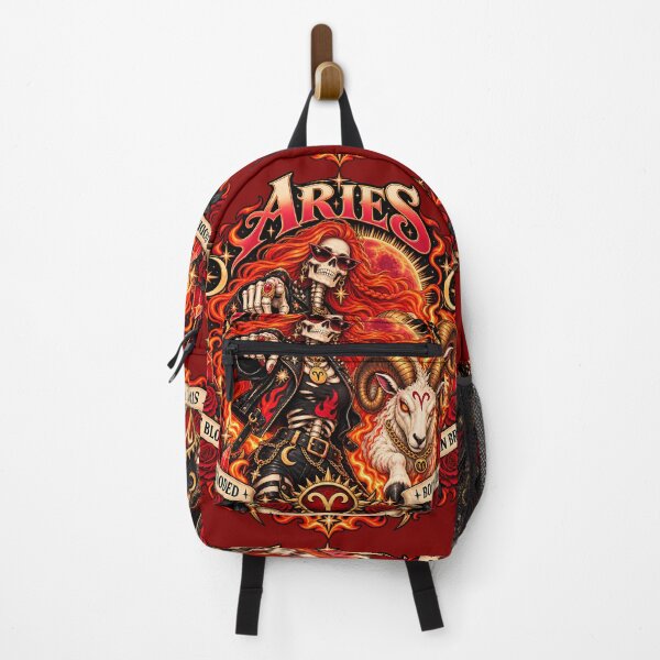Item preview, Aries: Start the Fire | Fiery Zodiac Ram Celestial Gothic Art designed and sold by NinthLantern.