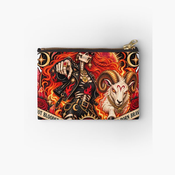 Item preview, Aries: Start the Fire | Fiery Zodiac Ram Celestial Gothic Art designed and sold by NinthLantern.