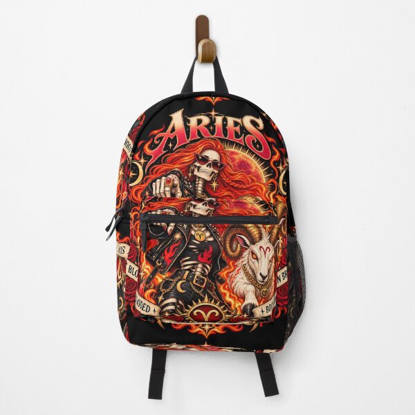 Item preview, Aries: Start the Fire | Fiery Zodiac Ram Celestial Gothic Art designed and sold by NinthLantern.