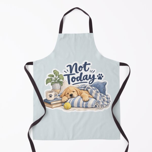 Item preview, Not Today Funny Sleepy Dog designed and sold by Sasas Design.