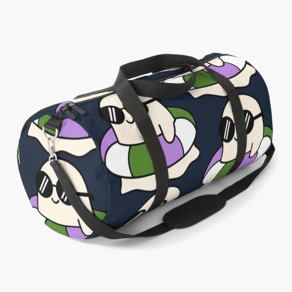 Item preview, Vintage Kawaii Ghost on Genderqueer Pride Swimming Tube Summer Vibes designed and sold by Cannaxes Studio.