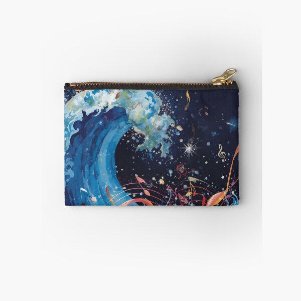 Item preview, Cosmic Ocean Music Art – Mystical Wave with Floating Musical Notes. designed and sold by fbtrisha.