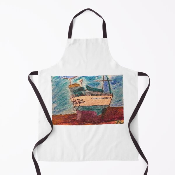 Item preview, Beached Boat Watercolor Lola designed and sold by BirdandaBrush.