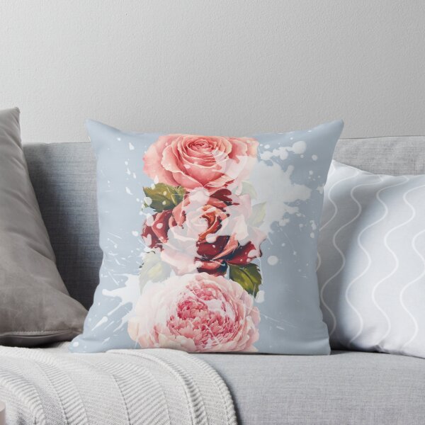Item preview, Blush Garden Rose & Peony Watercolor Floral Art designed and sold by PetalReverie.