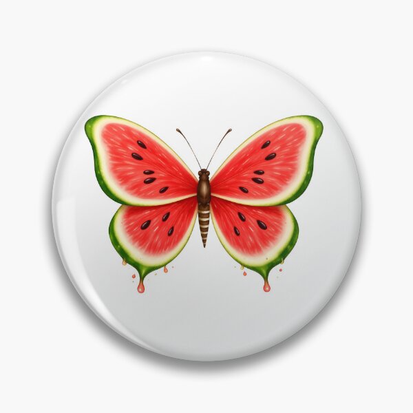 Item preview, Watermelon butterfly – Fruity summer butterfly designed and sold by Kisho.