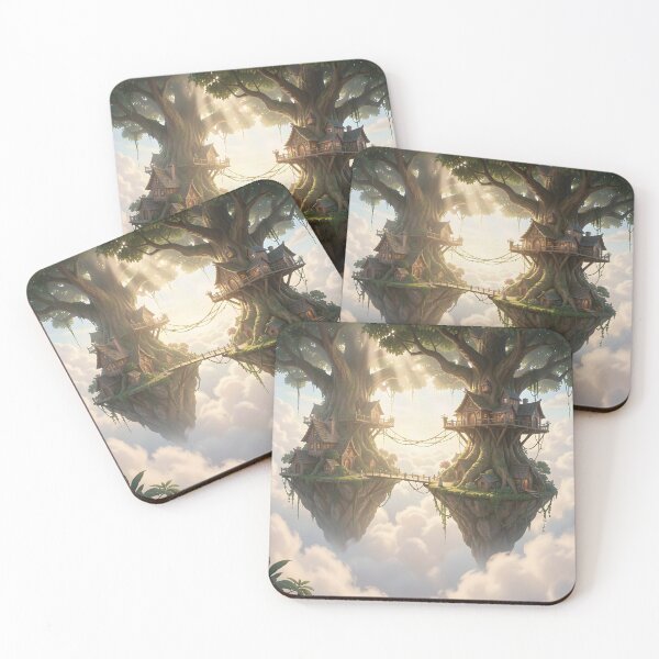 Item preview, Elven Homes Above the Clouds designed and sold by Fanta-sticky.
