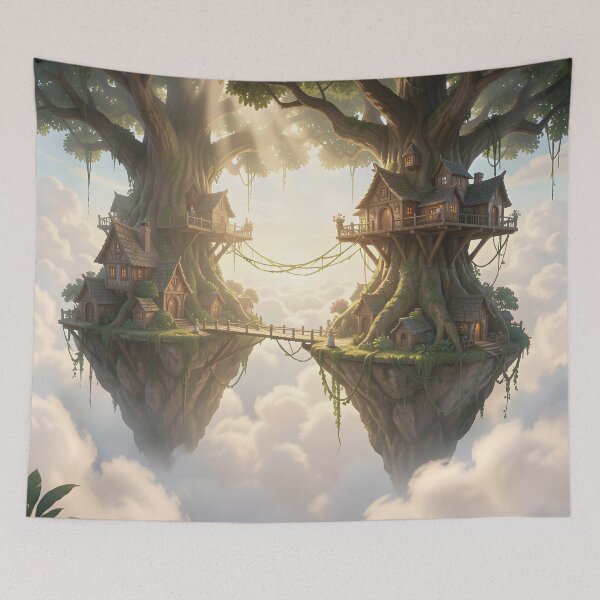 Item preview, Elven Homes Above the Clouds designed and sold by Fanta-sticky.