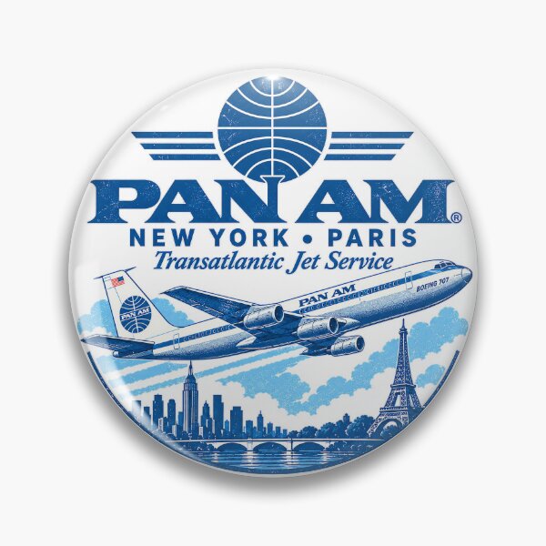 Item preview, Pan Am New York Paris Flight designed and sold by MadcapPrints.