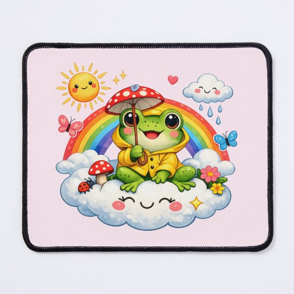 Item preview, Kawaii Rainbow Frog designed and sold by Sommium .