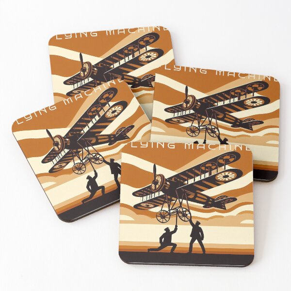 Item preview, Flying Machine Old Fashioned Light Aircraft Aviators designed and sold by miffd.