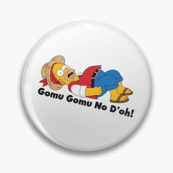 Item preview, Homer Simpson Luffy Gomu Gomu No Doh Parody designed and sold by Francisbb.
