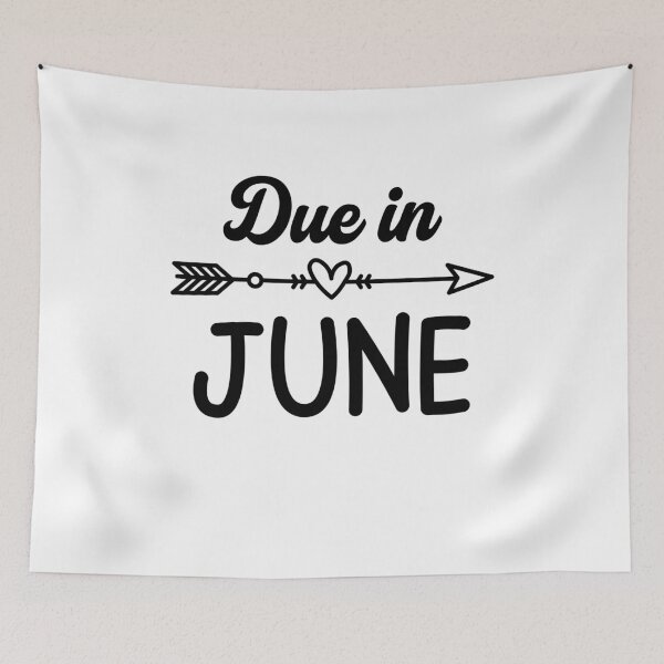 Item preview, Due in June Maternity Funny Pregnancy Announcement designed and sold by gunaone-design.