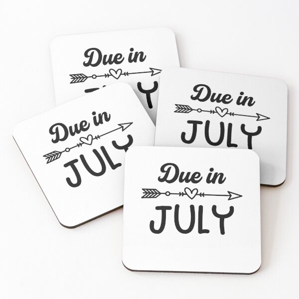 Item preview, Due in July Maternity Funny Pregnancy Announcement Gift  designed and sold by gunaone-design.