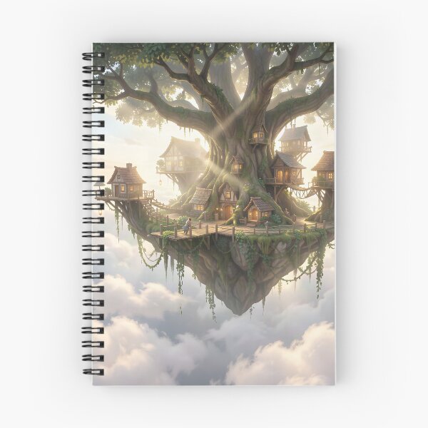Item preview, An Elven Tree Village in the Sky designed and sold by Fanta-sticky.