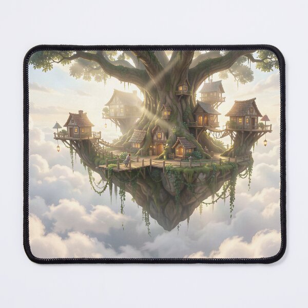 Item preview, An Elven Tree Village in the Sky designed and sold by Fanta-sticky.