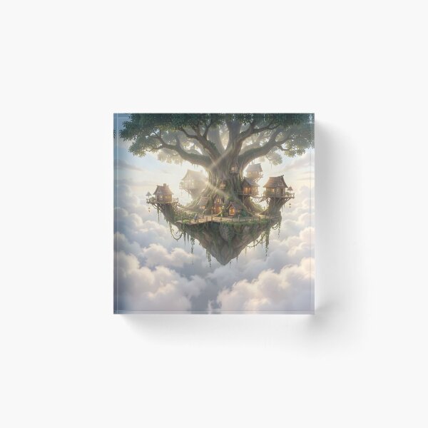 Item preview, An Elven Tree Village in the Sky designed and sold by Fanta-sticky.